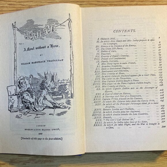 Antique Book I Vanity Fair: A Novel without a Hero hardcover by W.M. Thackeray - Picture 4 of 5